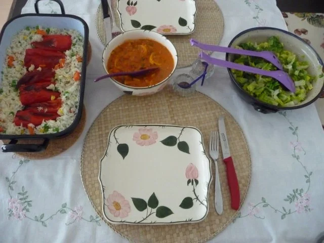 Rezept: Fleischlos : Paprika mit Gemüsereis gefüllt aus dem Backofen.... Bild Nr. 23 Fleischlos : Paprika mit Gemüsereis gefüllt aus dem Backofen.... - Rezept - Bild Nr. 23