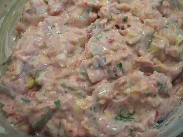 Rezept: Frischkäse: Salat und Johannisbeergelee Bild Nr. 2 Frischkäse: Salat und Johannisbeergelee - Rezept - Bild Nr. 2