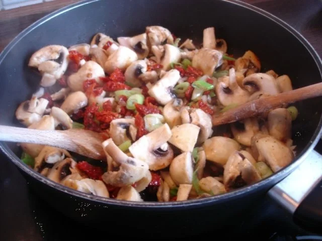 Nudeln mit Sahne-Champignons - Rezept - Bild Nr. 9