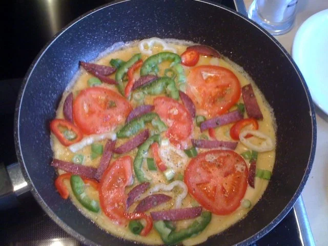 Rezept: Leo´s Pfannkuchenpizza Bild Nr. 4 Leo´s Pfannkuchenpizza - Rezept - Bild Nr. 4