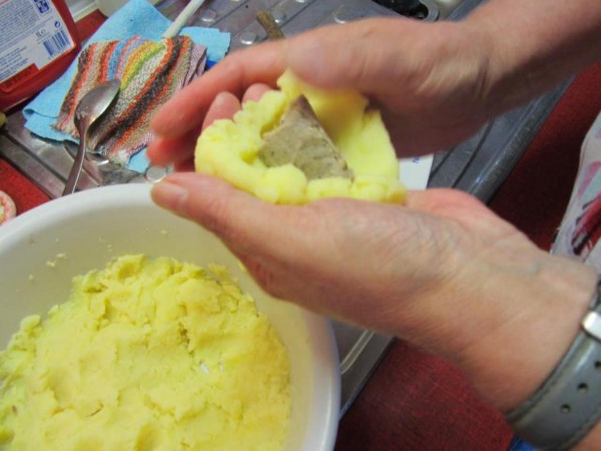 Gefüllte Kartoffelklöße mit Pfälzer – Leberwurst - Rezept - Bild Nr. 5