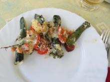 Gegrillte Mini – Zucchini mit Krebsfleisch - Rezept