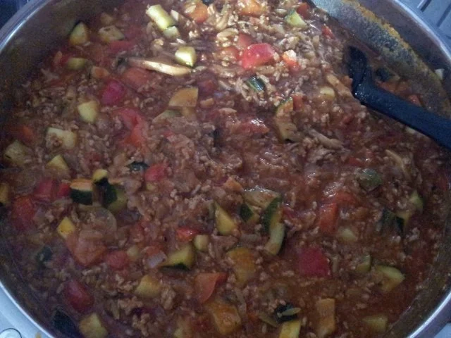 Zuccini- Hackfleisch- Paprikapfanne - Rezept - Bild Nr. 4