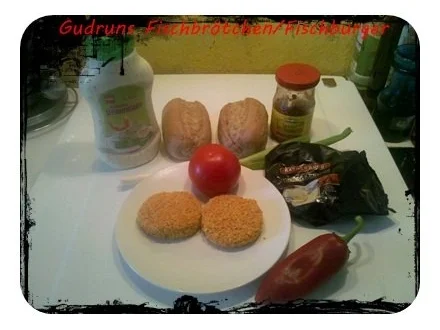Fisch: Fischbrötchen/Fischburger â la Gudrun - Rezept - Bild Nr. 2
