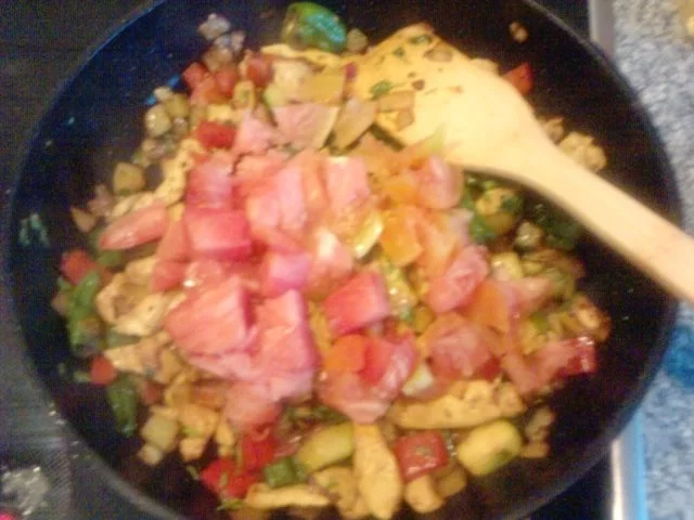 Rezept: Käsige Asiatische Ratatouille-Pfanne Bild Nr. 5 Käsige Asiatische Ratatouille-Pfanne - Rezept - Bild Nr. 5