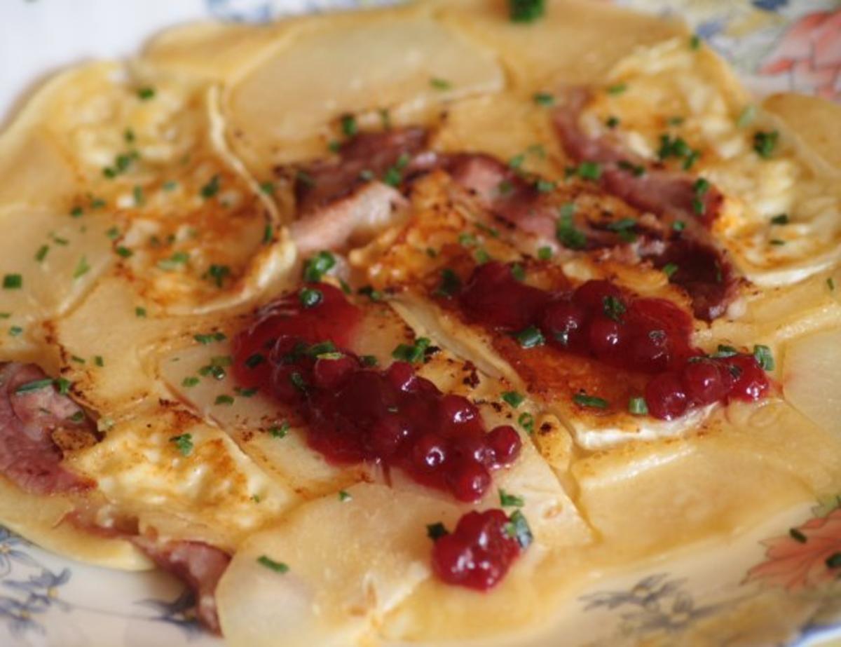 Bilder für Birnen-Camembert-Pfannkuchen - Rezept