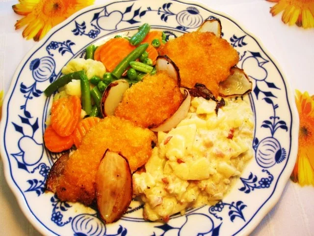 Chicken Chips mit Sommergemüse - Rezept