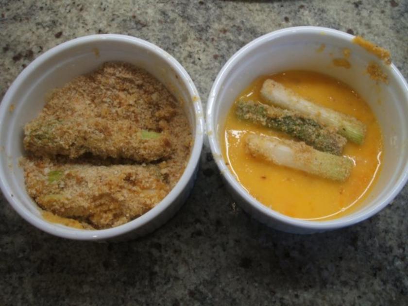 Gemüse: Gebackene Lauchzwiebeln mit Karotten Petersilienwurzel Püree ...