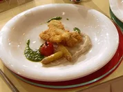 Gebackene Scholle mit Gemüse und Kräutern (Team Müll) - Rezept