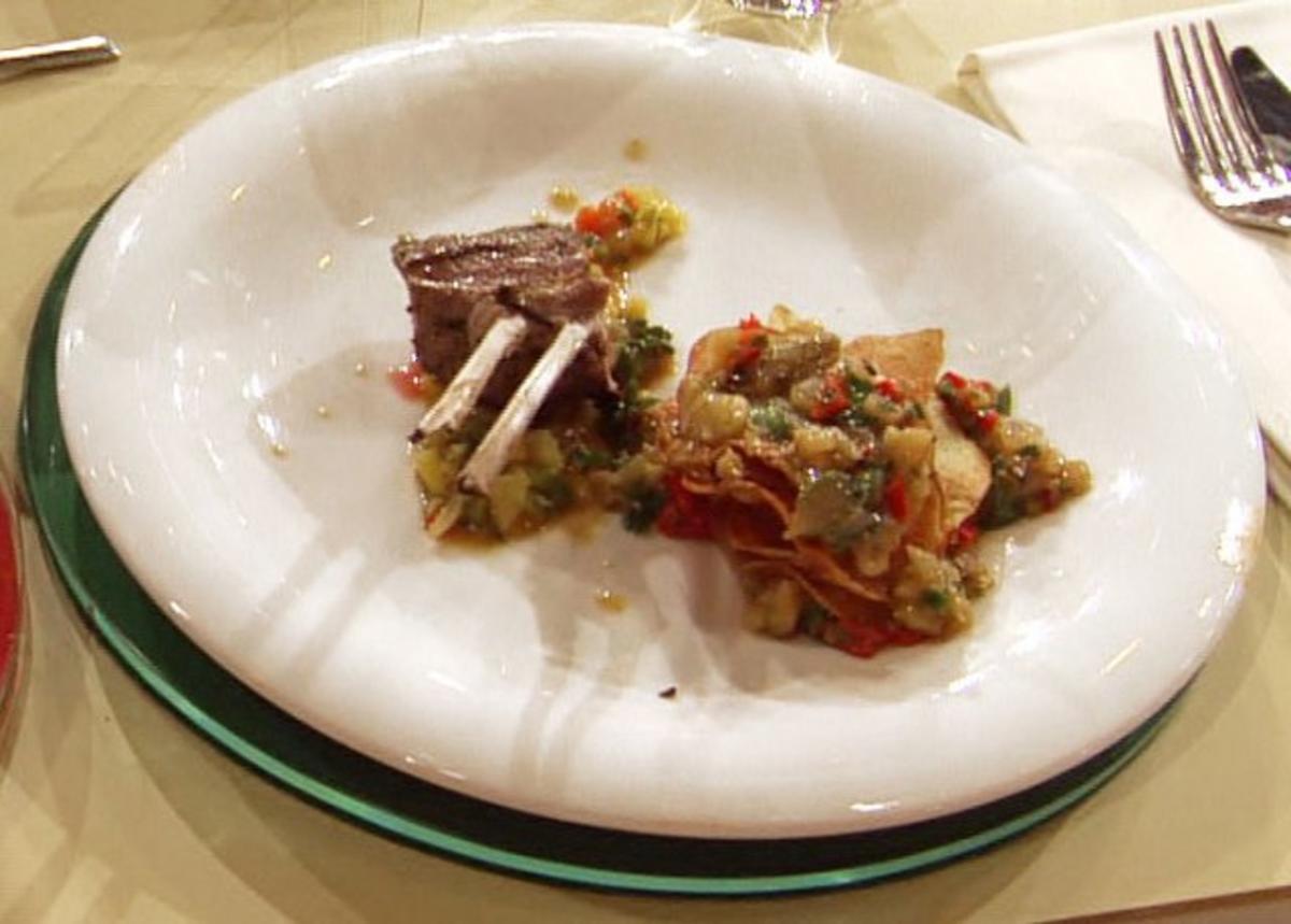 Lammkoteletts mit Salsa und gegrillten Salaten (Team Müll) - Rezept By
Promi Kocharena