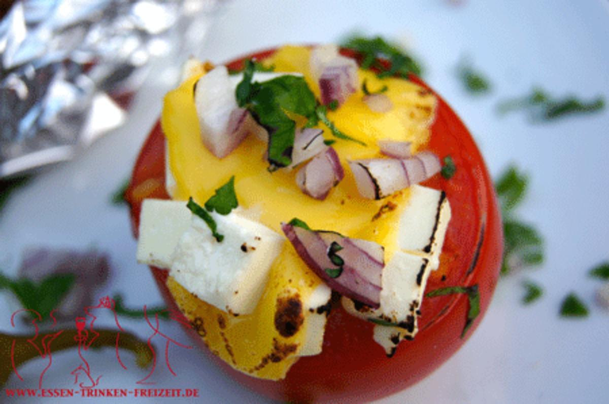 Alu - Fisch mit gefüllter Bulgur-Tomate  &   zweierlei Käse - Rezept - Bild Nr. 2