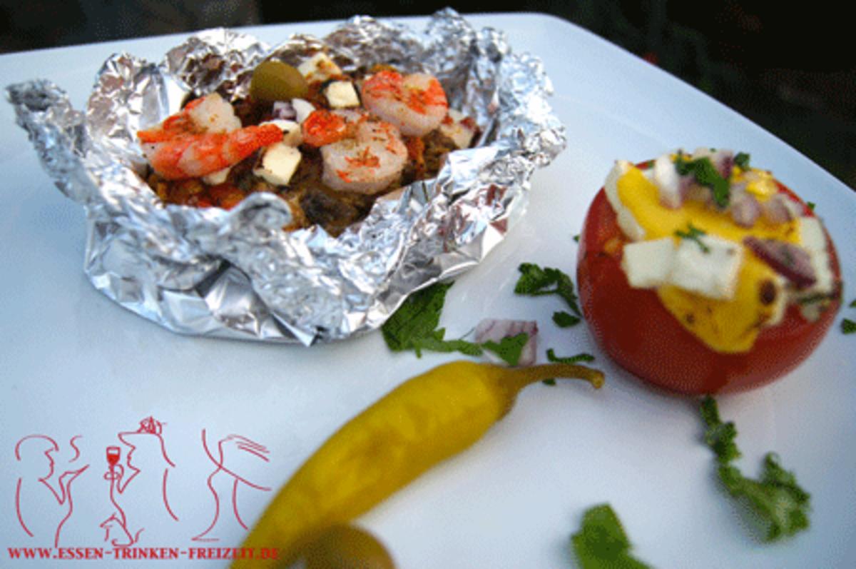 Alu - Fisch mit gefüllter Bulgur-Tomate  &   zweierlei Käse - Rezept - Bild Nr. 4