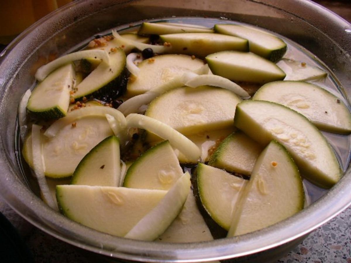 eingelegte Zucchini zum Schnellverzehr - Rezept - Bild Nr. 5