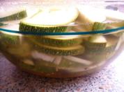 eingelegte Zucchini zum Schnellverzehr - Rezept