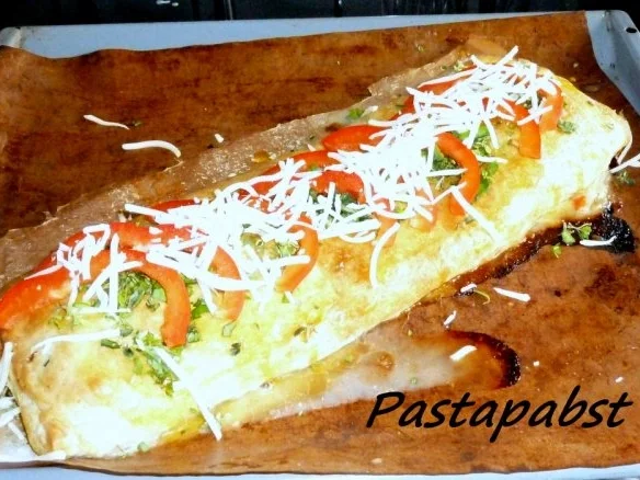Blätterteigstrudel herzhaft vegetarisch - Rezept - Bild Nr. 4