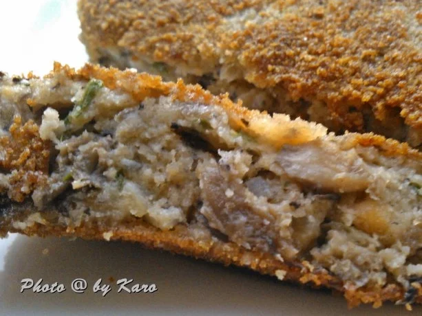 Rezept: Knuspriges Schnitzel aus gemischten Pilzen Bild Nr. 2 Knuspriges Schnitzel aus gemischten Pilzen - Rezept - Bild Nr. 2