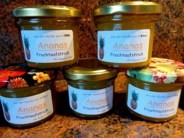 Rezept: M+G: ANANAS - FRUCHTAUFSTRICH M+G: ANANAS - FRUCHTAUFSTRICH - Rezept