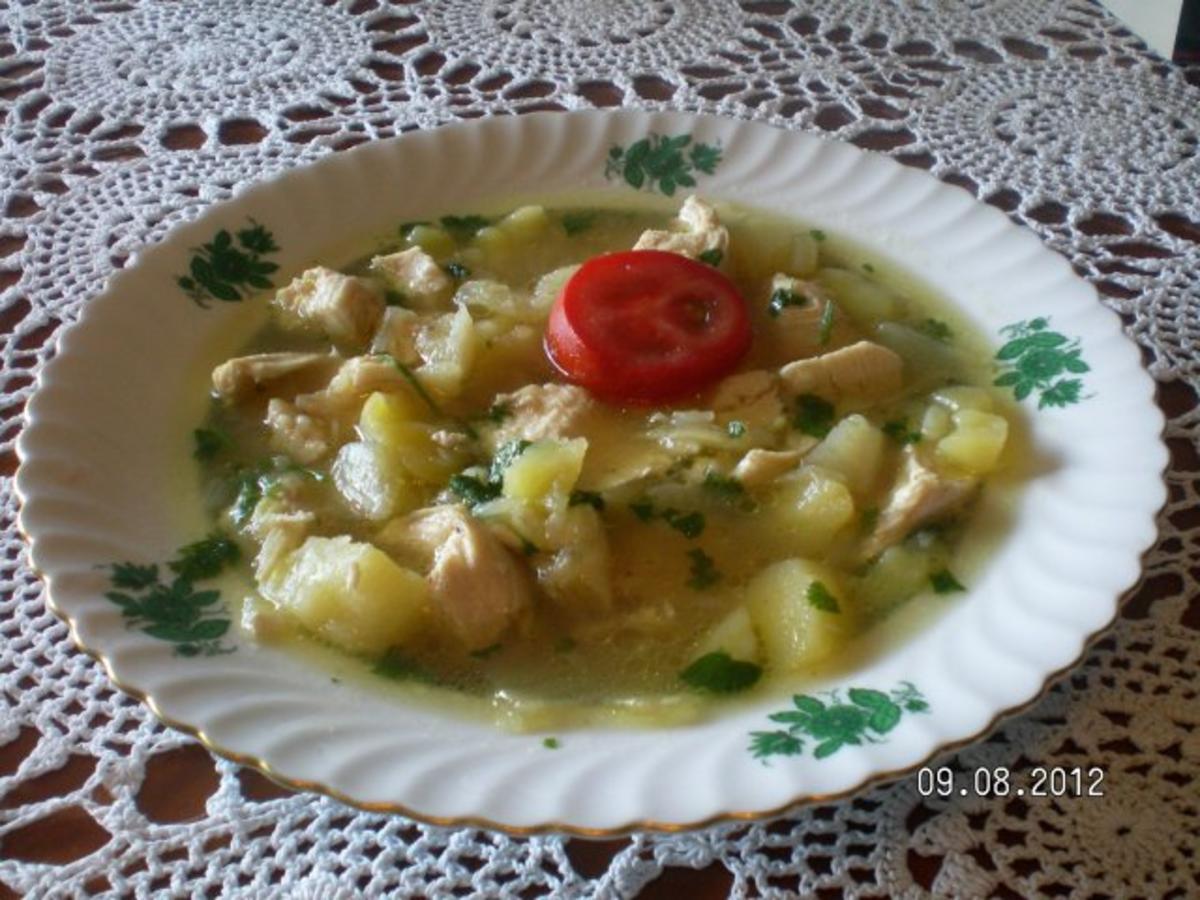 Fenchel-Kartoffelsuppe mit Huhn - Rezept
