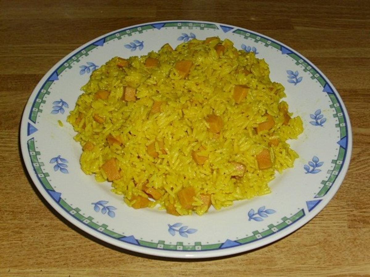 Curryreis mit Fleischwurst - Rezept