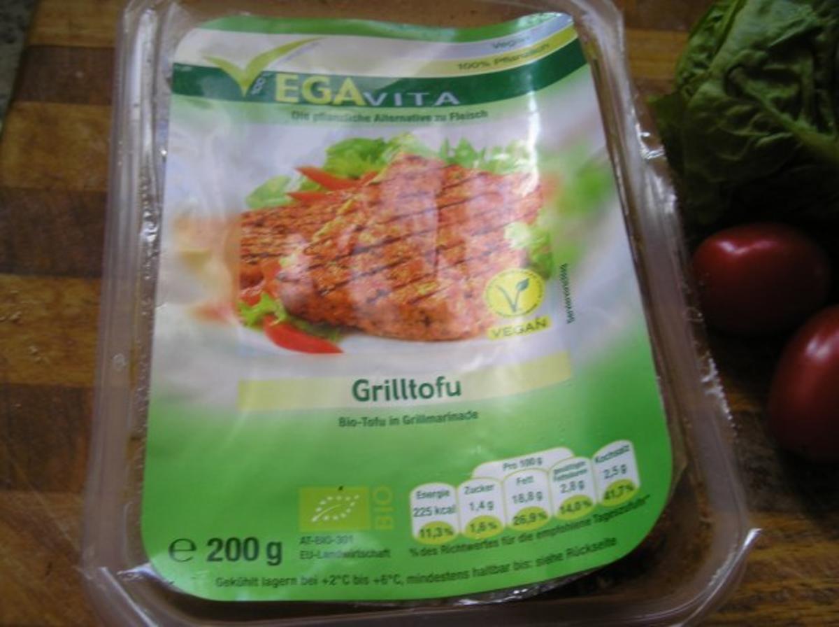 Bunter Salat mit Grilltofu - Rezept - Bild Nr. 2