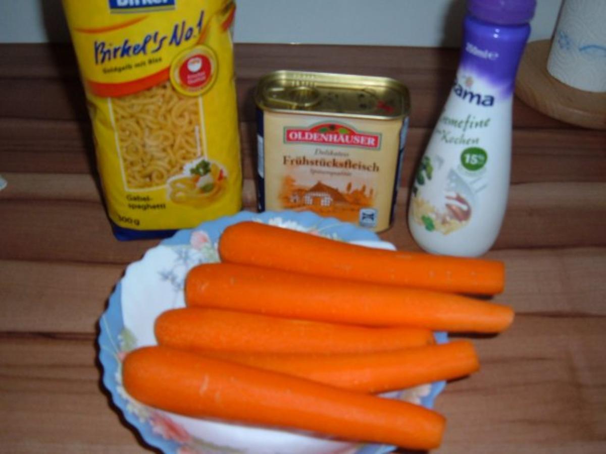 Nudelpfanne : mit Möhrchen ..oder Essen für Enkelkinder ))))) - Rezept - Bild Nr. 2