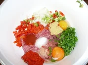 Fleischküchelchen  mit Pepp & Kohlrabi,Salzkartoffel - Rezept