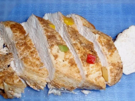 Rezept: scharfe Hähnchenbrust auf Gemüse mit Tomatenreis Bild Nr. 12 scharfe Hähnchenbrust auf Gemüse mit Tomatenreis - Rezept - Bild Nr. 12