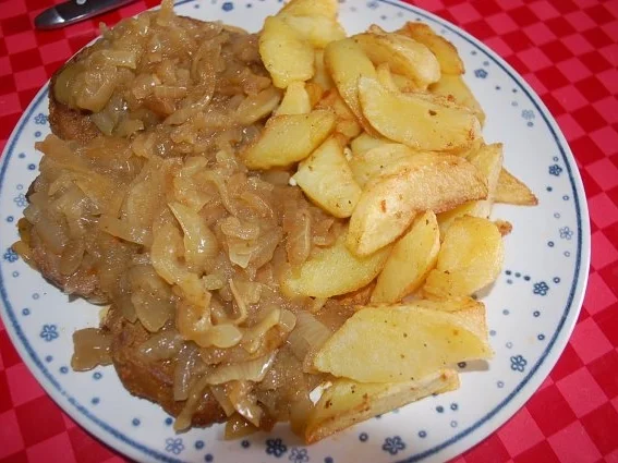 Zwiebelsteak - Rezept