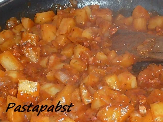 Rezept: Mediterrane Kartoffeln mit Parmesan Lachs Bild Nr. 2 Mediterrane Kartoffeln mit Parmesan Lachs - Rezept - Bild Nr. 2