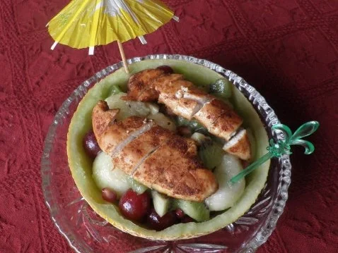 Rezept: Melonensalat und Hähnchen ... Bild Nr. 9 Melonensalat und Hähnchen ... - Rezept - Bild Nr. 9