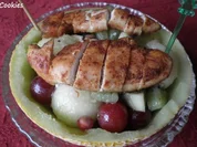 Rezept: Melonensalat und Hรคhnchen ... Melonensalat und Hรคhnchen ... - Rezept