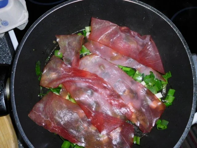 Rezept: Ham and Eggs...and Cheese...und Lauchzwiebeln Bild Nr. 3 Ham and Eggs...and Cheese...und Lauchzwiebeln - Rezept - Bild Nr. 3