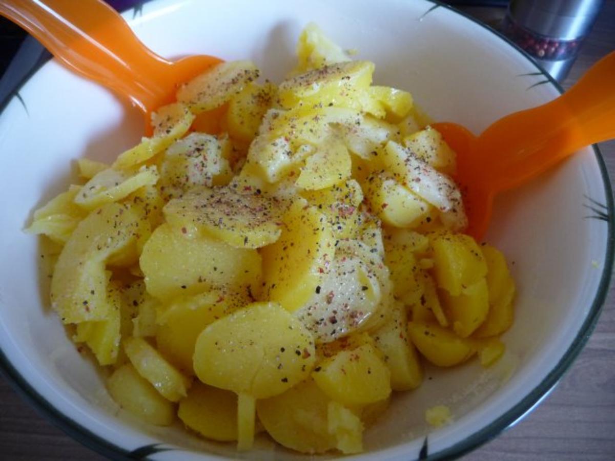 Salate : Kartoffelsalat mit Weißwurst - Rezept - Bild Nr. 6