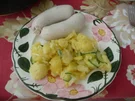 Salate : Kartoffelsalat mit Weißwurst - Rezept