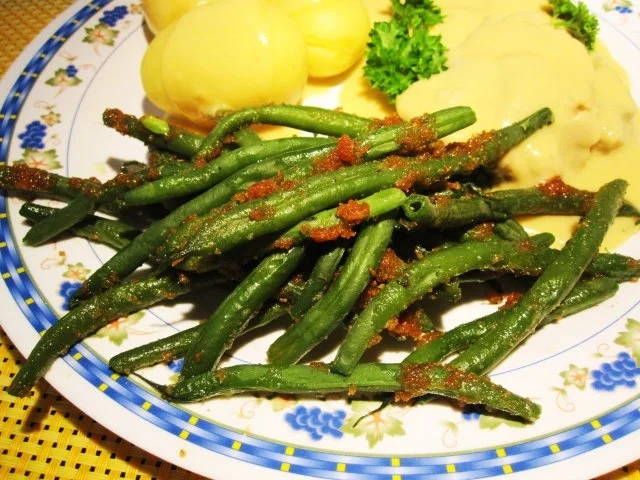 Grüne Bohnen mit Butterbröseln ... - Rezept