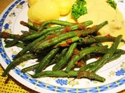 Grüne Bohnen mit Butterbröseln ... - Rezept