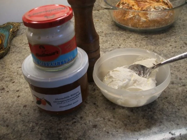 Frischkäse: Orangenmarmelade und Meerrettich - Rezept - Bild Nr. 2