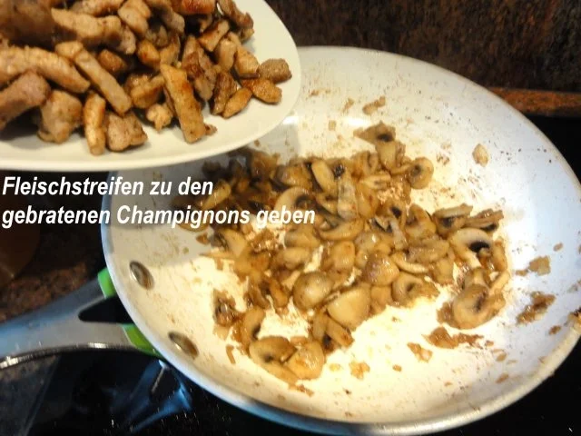 Rezept: Fleisch: RAHMGESCHNETZELTES Bild Nr. 5 Fleisch: RAHMGESCHNETZELTES - Rezept - Bild Nr. 5