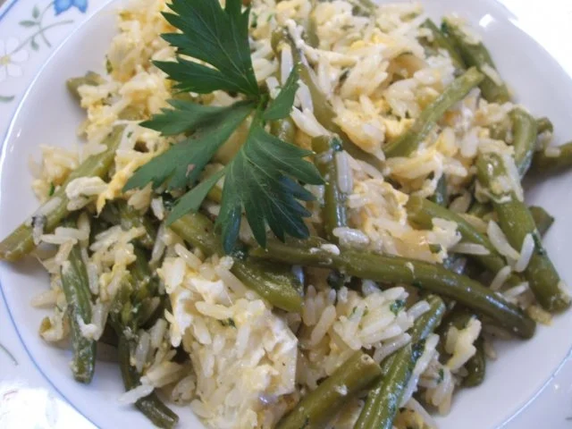 Rezept: Reis: Reispfanne - die Reste vom Wochenende werden verwertet Reis: Reispfanne - die Reste vom Wochenende werden verwertet - Rezept