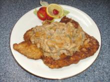 Jägerschnitzel mit frischen Pfifferlingen - Rezept