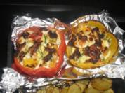 Gefüllte Peperoni gebacken ala sara - Rezept