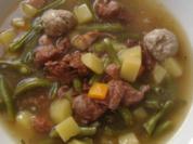 Eintopf von grünen Buschbohnen - Rezept