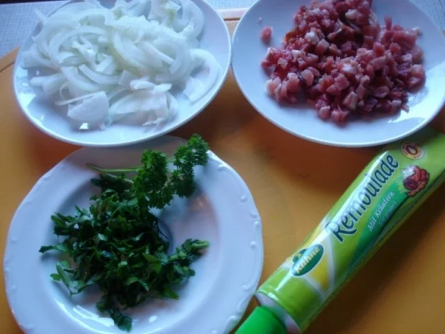 Bratkartoffelblüten mit Sülze - Rezept - Bild Nr. 5