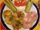 Bratkartoffelblüten mit Sülze - Rezept