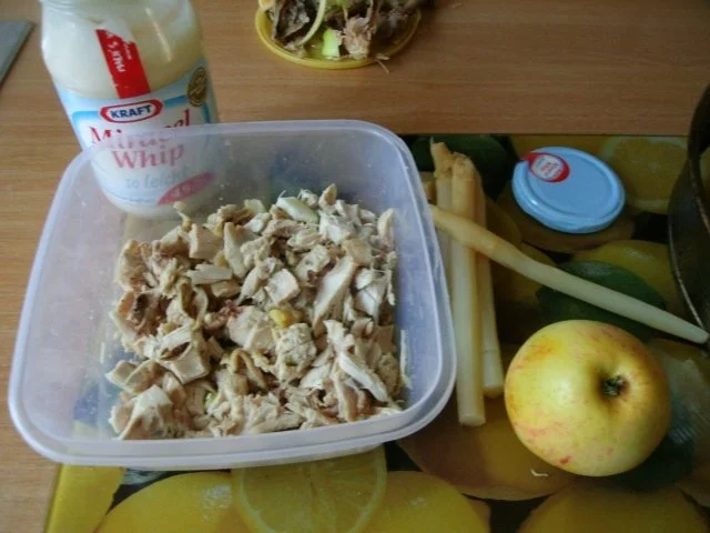 Brathähnchensalat mit Apfel und Spargel - Rezept - Bild Nr. 6