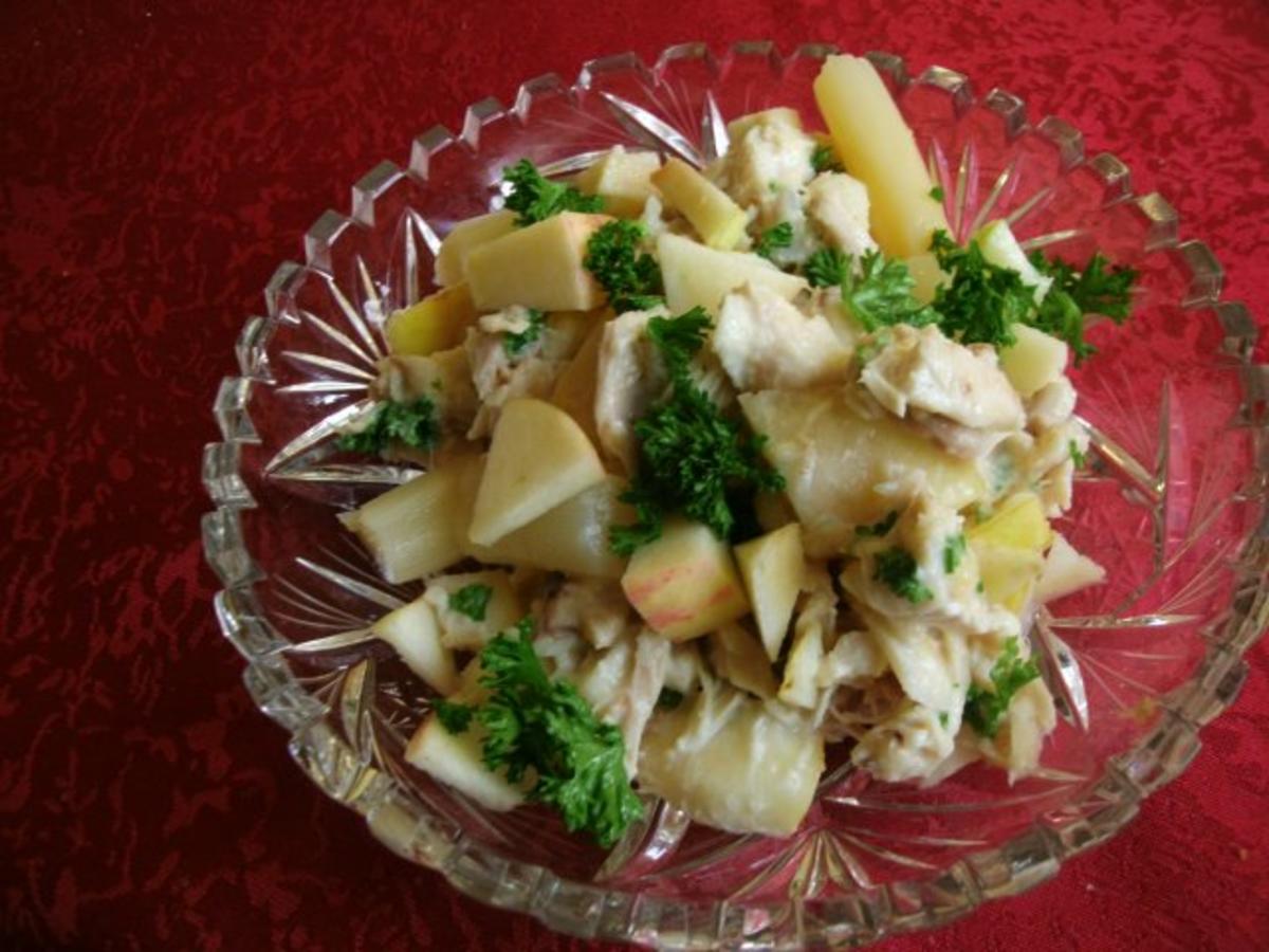 Brathähnchensalat mit Apfel und Spargel - Rezept - Bild Nr. 8