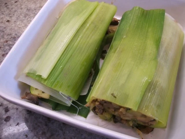 Gemüse: Lauch-Roulade - oder Gefüllter Lauch - Rezept - Bild Nr. 9