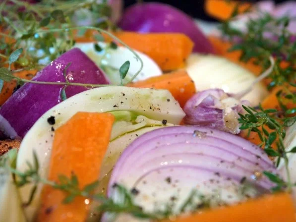 Backofenhuhn mit Pfeffer, Senf und Fenchel - Rezept - Bild Nr. 7