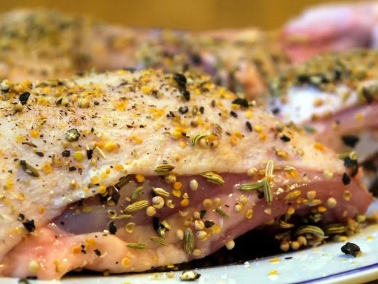 Backofenhuhn mit Pfeffer, Senf und Fenchel - Rezept - Bild Nr. 10