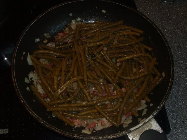 Rezept: Lammkeule mit Kartoffeln und Grüne Bohnen Bild Nr. 5 Lammkeule mit Kartoffeln und Grüne Bohnen - Rezept - Bild Nr. 5